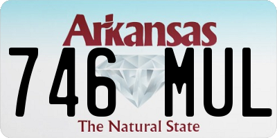 AR license plate 746MUL