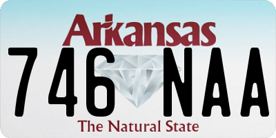 AR license plate 746NAA