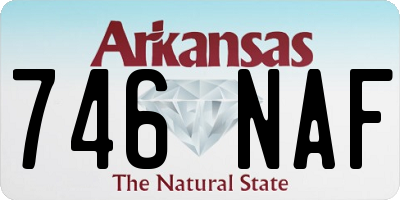 AR license plate 746NAF