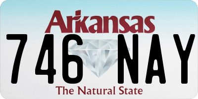 AR license plate 746NAY