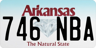 AR license plate 746NBA
