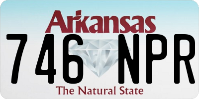 AR license plate 746NPR