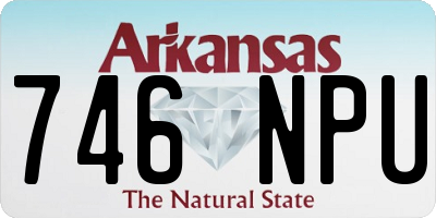 AR license plate 746NPU