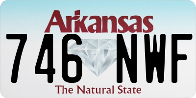 AR license plate 746NWF
