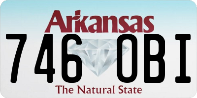 AR license plate 746OBI