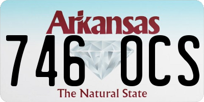 AR license plate 746OCS