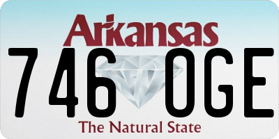 AR license plate 746OGE