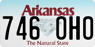 AR license plate 746OHO