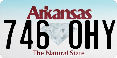 AR license plate 746OHY