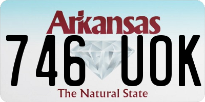 AR license plate 746UOK