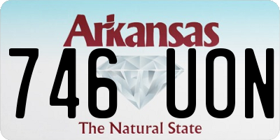 AR license plate 746UON
