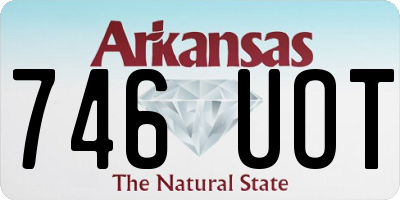 AR license plate 746UOT