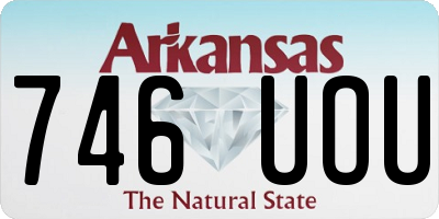AR license plate 746UOU