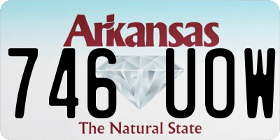 AR license plate 746UOW