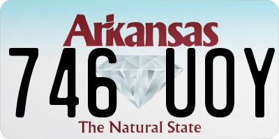 AR license plate 746UOY