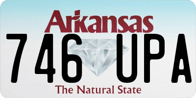 AR license plate 746UPA