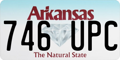 AR license plate 746UPC