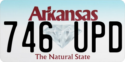 AR license plate 746UPD