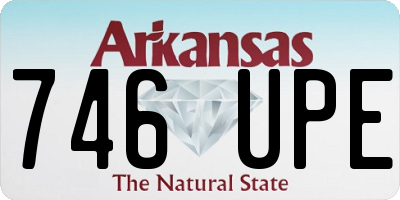 AR license plate 746UPE