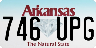 AR license plate 746UPG
