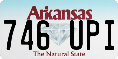 AR license plate 746UPI
