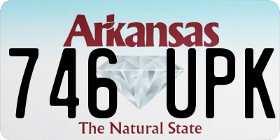 AR license plate 746UPK