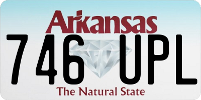 AR license plate 746UPL