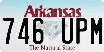 AR license plate 746UPM