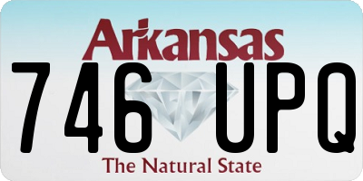AR license plate 746UPQ