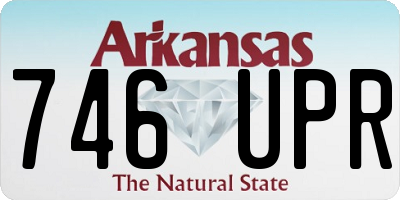 AR license plate 746UPR