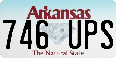 AR license plate 746UPS