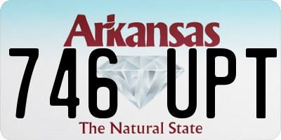 AR license plate 746UPT
