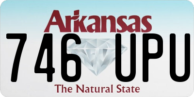 AR license plate 746UPU