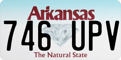 AR license plate 746UPV