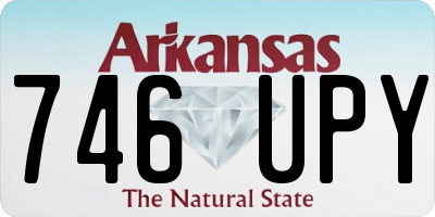 AR license plate 746UPY