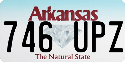 AR license plate 746UPZ