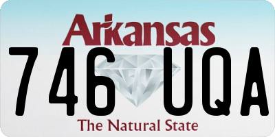 AR license plate 746UQA
