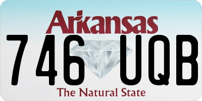 AR license plate 746UQB