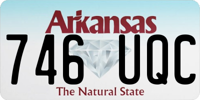AR license plate 746UQC
