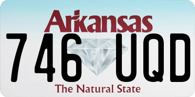 AR license plate 746UQD