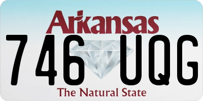 AR license plate 746UQG