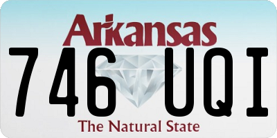 AR license plate 746UQI