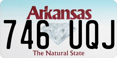 AR license plate 746UQJ