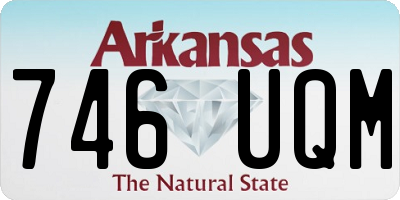 AR license plate 746UQM