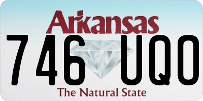 AR license plate 746UQO
