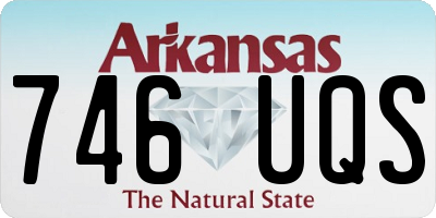 AR license plate 746UQS