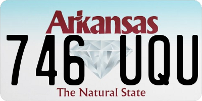 AR license plate 746UQU