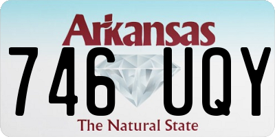 AR license plate 746UQY