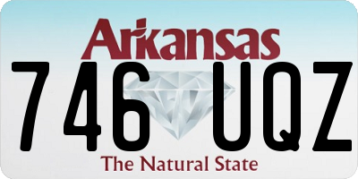 AR license plate 746UQZ