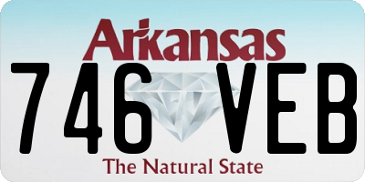 AR license plate 746VEB